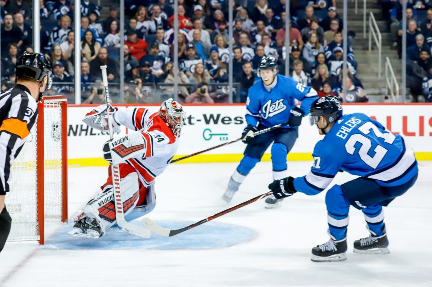 Puck luck aside, Ehlers doing right things around net