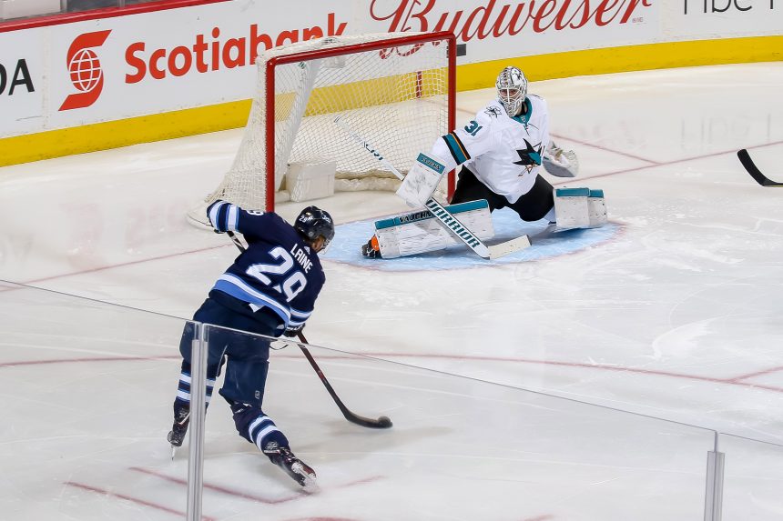 Laine ripping it up with Little and Connor at 5-on-5